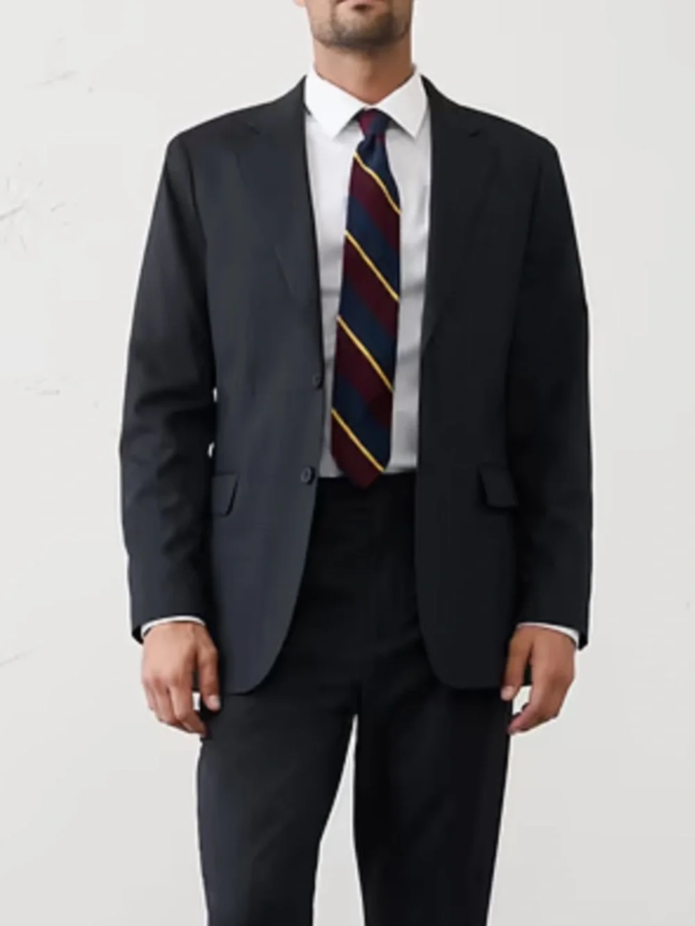 Banana Republic NWT Glen Plaid Blazer 42 S Tailored Fit Navy NEW